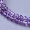 Natural Amethyst Beaded Necklaces NJEW-K114-A-A21-2