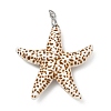 Spray Painted Opaque Acrylic Big Pendants PALLOY-JF05672-02-1