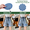 12Pcs 4 Colors Denim Cloth Iron On Sew On Patches PATC-FG0003-85-4