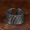 Coin Pattern Zinc Alloy Cuff Rings for Men FS-WG4E0D0-01-1
