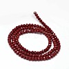 Faceted Rondelle Glass Beads Strands X-GLAA-I033-4mm-26-2