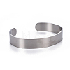 304 Stainless Steel Cuff Bangles BJEW-E367-04P-2