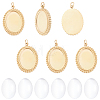 DIY Oval Pendant Making Kit DIY-BBC0003-12-7