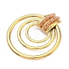 304 Stainless Steel Big Pendants STAS-K317-07G-2