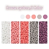 1900Pcs 5 Colors Baking Paint Glass Seed Beads SEED-YW0001-76F-2