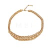 Brass Ring Link Chain Necklaces for Women WG84A7D-01-2