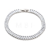 Brass Pave Clear Cubic Zirconia Rectangle Link Bracelets BJEW-YWC0002-11B-P-1