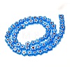 Handmade Millefiori Glass Bead Strands LAMP-J035-8mm-17-3