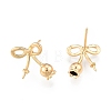 Brass Stud Earring Findings KK-N216-538-4