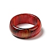 Resin Plain Band Finger Ring for Women RJEW-C034-01C-2