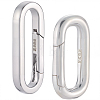 2Pcs 2 Styles 925 Sterling Silver Spring Gate Rings FIND-BBC0004-30-1