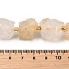 Raw Rough Natural Quartz Crystal Beads Strands G-Z087-B02-5