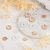 16Pcs 16 Style Brass Pendant Cabochon Settings & Cabochon Connector Settings FIND-BY0001-13-5