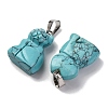 Synthetic Turquoise Pendants G-B127-08P-01-3