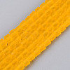 Transparent Frosted Glass Beads Strands GLAA-N072-01A-A02-1