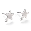 Non-Tarnish 304 Stainless Steel Stud Earring Findings STAS-K212-05P-1