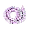 Anti-Tarnish Electroplate Glass Beads Strands GLAA-T025-10mm-11L-3