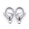 304 Stainless Steel Lobster Claw Clasps STAS-AB15-2