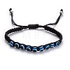 Unisex Adjustable Handmade Polyester Cord Braided Bead Bracelets LF9918-1-1