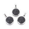 Natural Lava Rock Pendants G-L512-B06-1