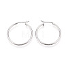 304 Stainless Steel Hoop Earrings EJEW-T048-25C-P-1