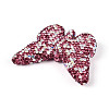 Butterfly Shaped Handmade Polymer Clay Rhinestone Beads CLAY-T023-23B-2