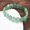 Natural Green Aventurine Faceted Beaded Stretch Bracelets for Women BJEW-K251-07E-3