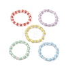 Glass Seed Beads Stretch Rings for Women RJEW-JR00690-1