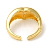 Rack Plating Brass Open Cuff Rings for Women RJEW-M162-29G-3