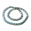 Electroplate Glass Beads Strands EGLA-H103-FR02-2