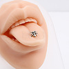 316L Stainless Steel Threadless Labret Stud WGC2550-03-2