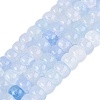 Ombre Effect Dyed Glass Beads Strands GLAA-Q106-05A-A15-1