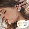 8Pcs 2 Colors 304 Stainless Steel Clip-on Earring Findings STAS-LP0001-45-4