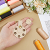 Imitation Leather with Alloy Yarn Divider TOOL-WH0155-256B-3