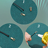 Brass Cord Ends KK-WH0108-58-4