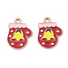 Christmas Alloy Enamel Pendants FIND-I067-02KCG-09-1