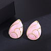 201 Stainless Steel Enamel Stud Earrings FS-WGE915E-02-1