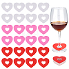150Pcs 3 Colors Paper Wine Glass Charms DIY-FG0010-07-1