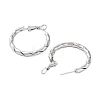 Tarnish Resistant 202 Stainless Steel Hoop Earrings EJEW-A041-07P-2