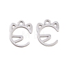 304 Stainless Steel Charms STAS-E521-07P-02-1