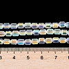 Electroplate Glass Beads Strands EGLA-D031-01-02-4