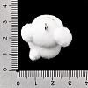 Flocking Opaque Resin Pendants RESI-G128-01Q-3