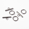 304 Stainless Steel Toggle Clasps X-STAS-H052-21-3