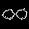 Natural Quartz Crystal Chip Beaded Stretch Bracelet G-H294-01B-06-2