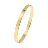 Brass Plain Bangles BJEW-C140-30G-4