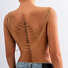 Brass Multi-Layered Tassel Chest Body Chains for Women WG39DA5-01-1
