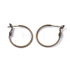 Brass Hoop Earrings KK-I665-26B-AB-1