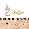 SHEGRACE Brass Micro Pave Clear Cubic Zirconia Pendants XGRQ29758-394G-Z-3