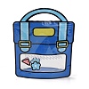2Pcs Backpack Shaped Plastic Gift Storage Resealable Bags with Handles PL-CBADA12-01A-3