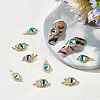 HOBBIESAY 36Pcs 12 Styles Evil Eye Alloy Cabochons MRMJ-HY0002-41-4